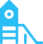 Ícono de una torre de juegos para niños